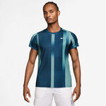 Nike Bekleidung Nike Court Victory Dri-Fit Print T-Shirt Herren - petrol, weiß