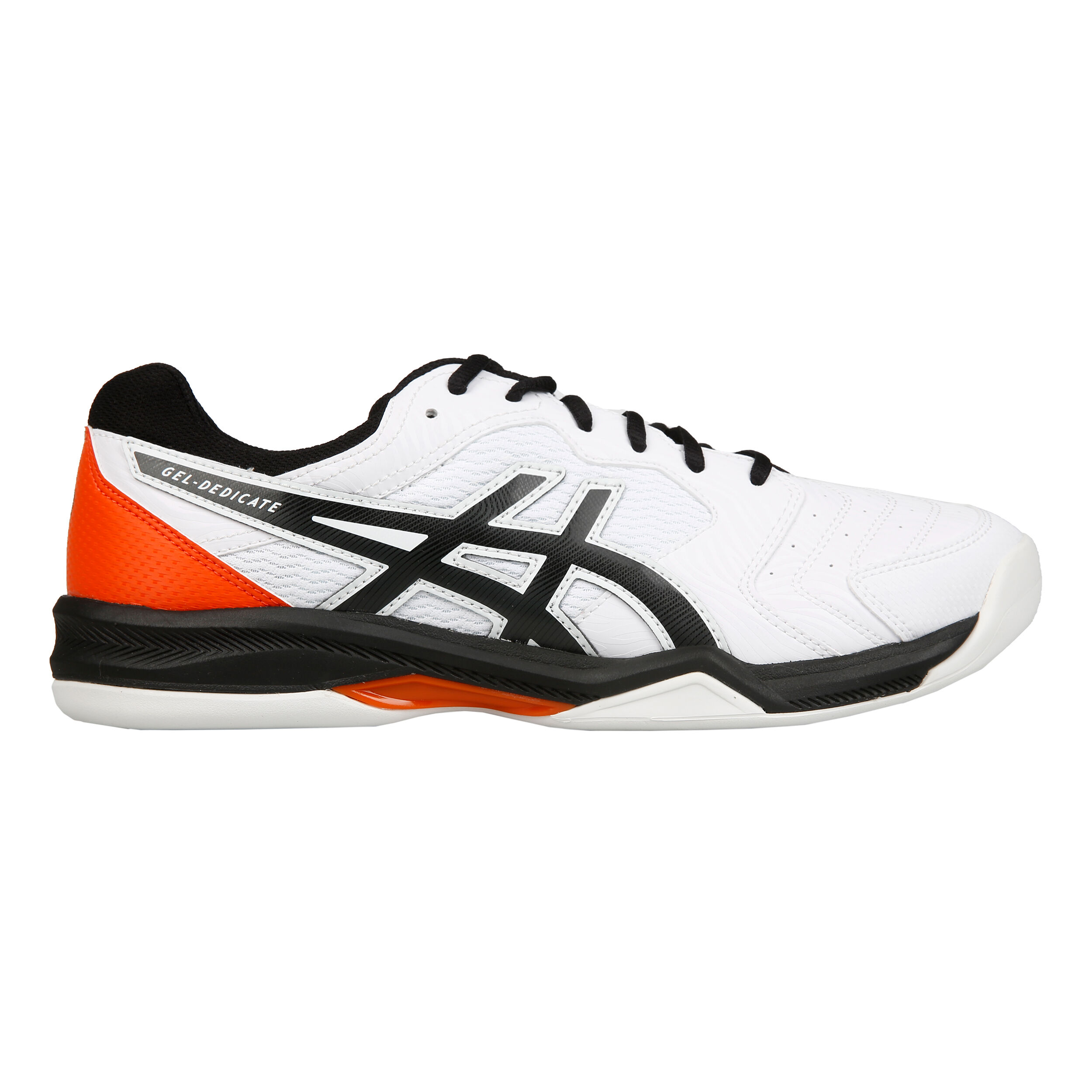 Gel Dedicate 6 Indoor Teppichschuh Herren WeiB Schwarz