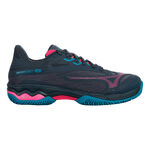 Mizuno Padelschuhe Mizuno Wave Exceed Light Padelschuh Damen-Dunkelblau,Lila