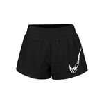 Nike Bekleidung Nike Dri-Fit One Swoosh Laufshorts Damen-Schwarz
