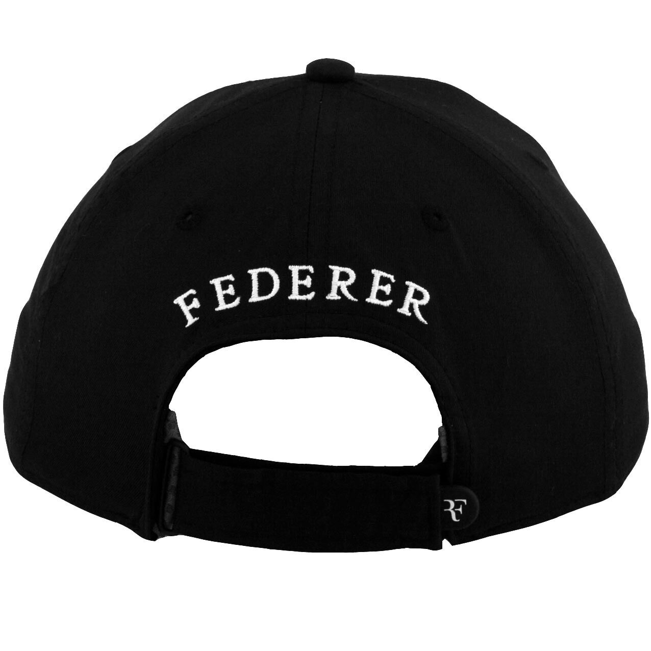 Black roger federer hat top