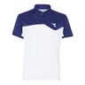 Court Polo Herren-Weiß,Dunkelblau