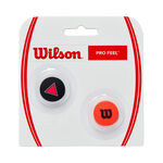 Wilson Schlägerzubehör Wilson Clash Pro Feel Clash Dämpfer 2er Pack-Schwarz,Rot