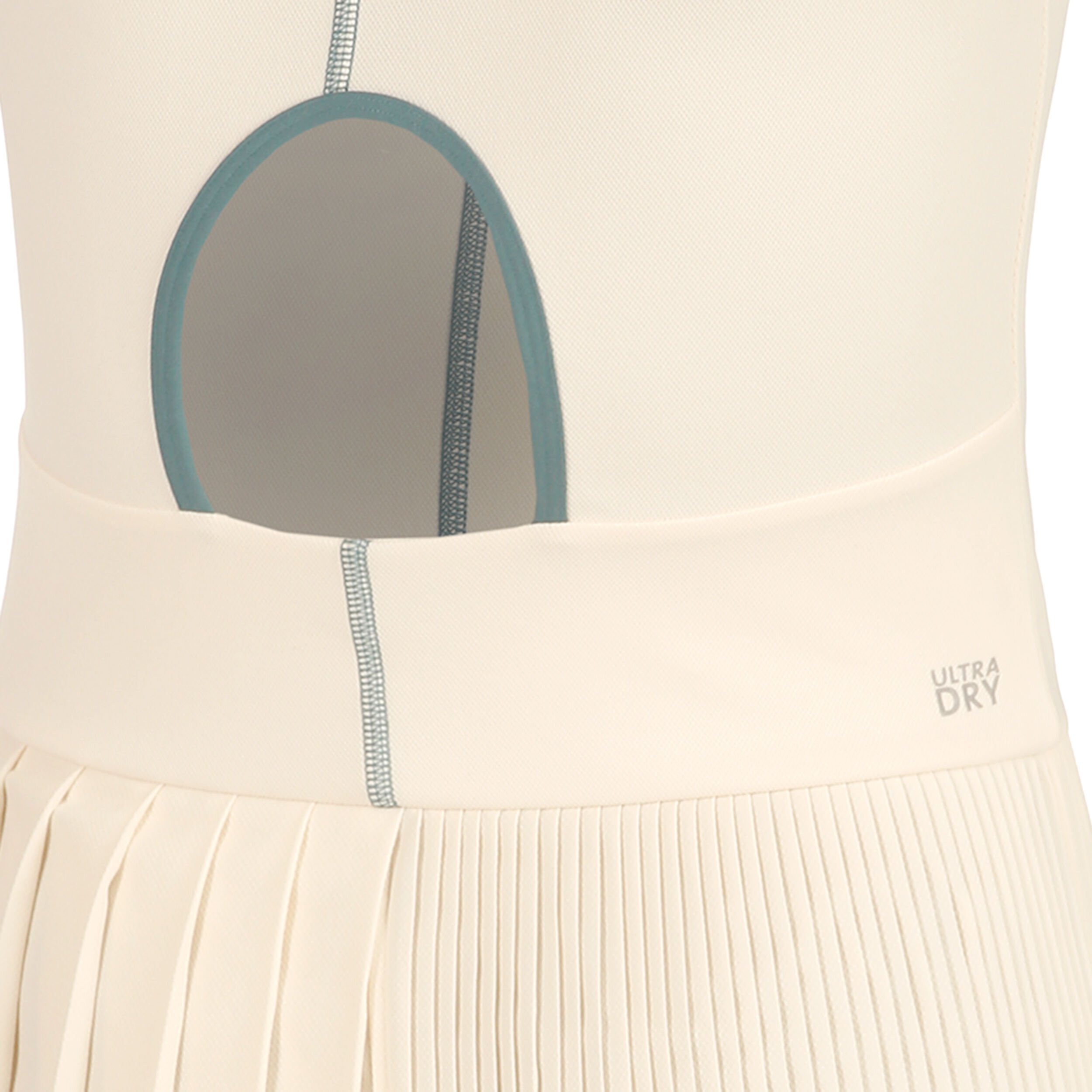 Kleid Damen Creme Petrol
