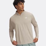 Under Armour Tech Textured 1/2 Zip-GRY Long-Sleeves