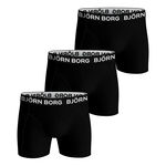 Bj&ouml;rn Borg Bekleidung Bj&ouml;rn Borg Stretch Boxer Short 3er Pack Herren-Schwarz