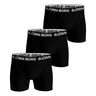 Stretch Boxer Short 3er Pack Herren-Schwarz