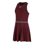 Nike Bekleidung Nike Court Dri-FIT Slam Kleid Damen-Dunkelrot