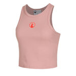 Quiet Please Bekleidung Quiet Please Crossroad Ribbed Tank-Top Damen-Altrosa,Rot