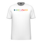 HEAD Bekleidung HEAD Rainbow T-Shirt Herren-Weiß