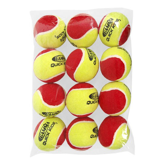 12er-Pack Play&Stay Gamma Tennisball Grüner Punkt Stage 1 Kinder üben 