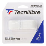 Tecnifibre Basisgriffb&auml;nder Tecnifibre Wax Feel Grip 1er Pack-Wei&szlig;