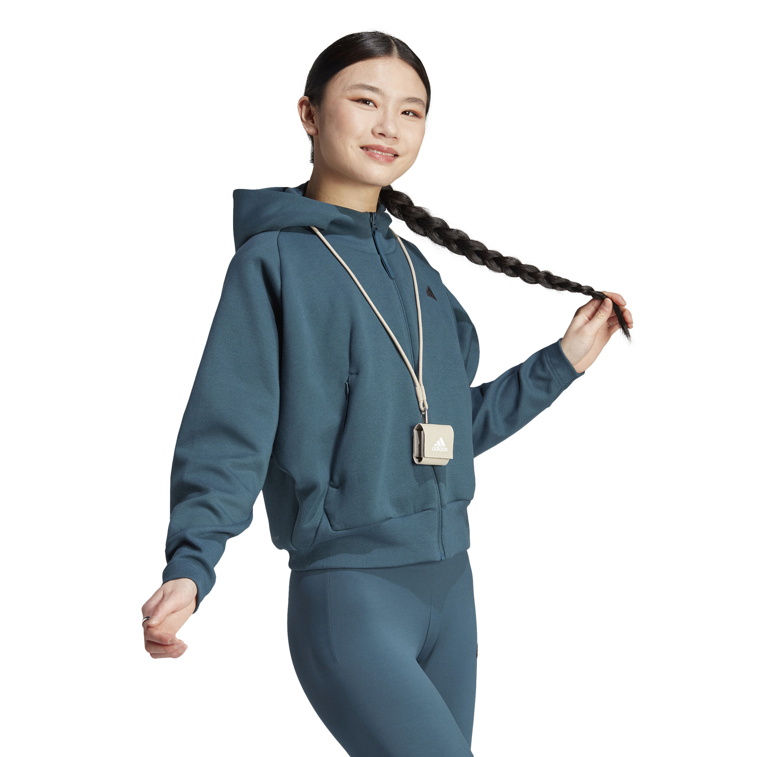 Z.N.E. Sweatjacke Damen Dunkelgrau