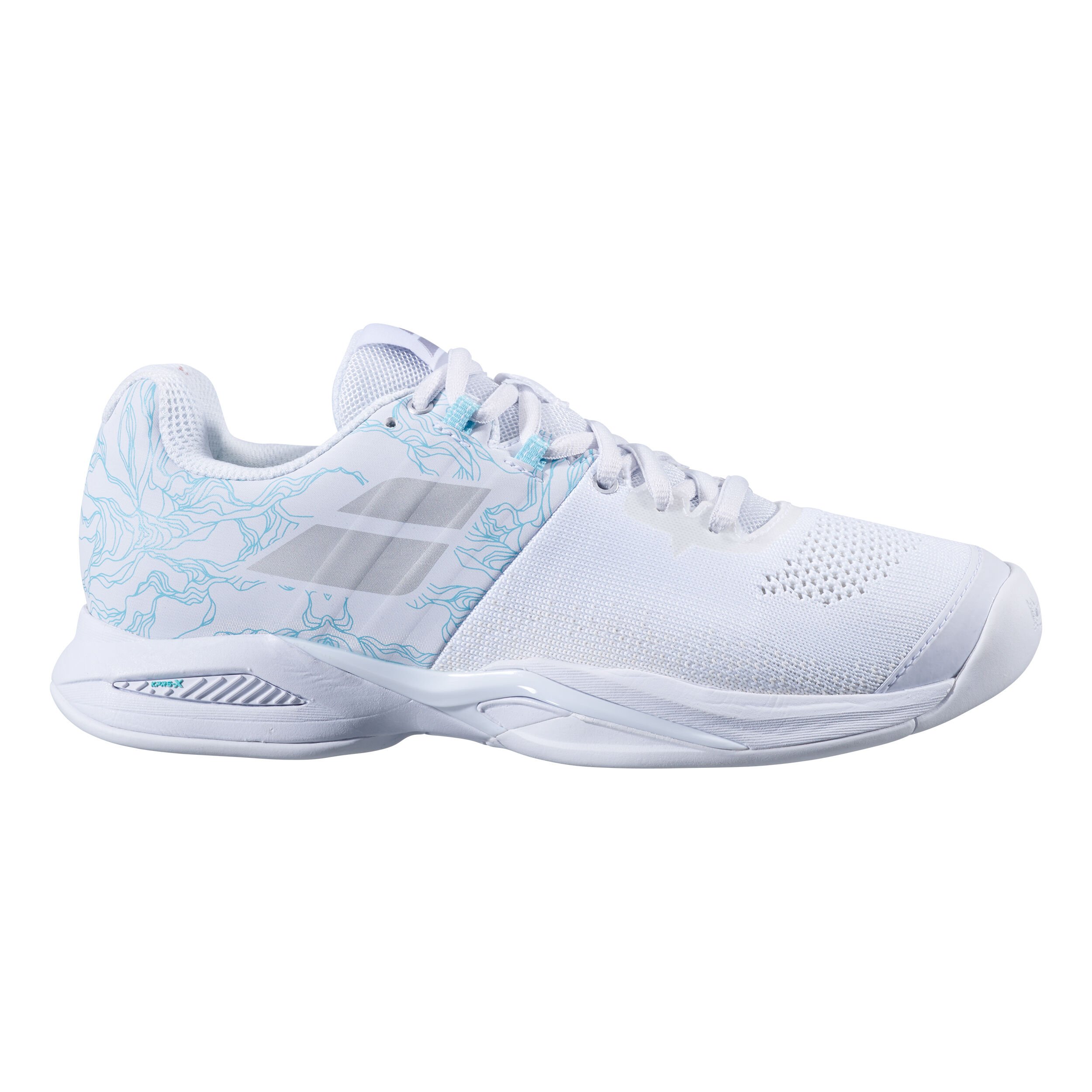 Babolat Propulse Blast Teppichschuh Damen WeiB Hellblau online kaufen Tennis Point DE