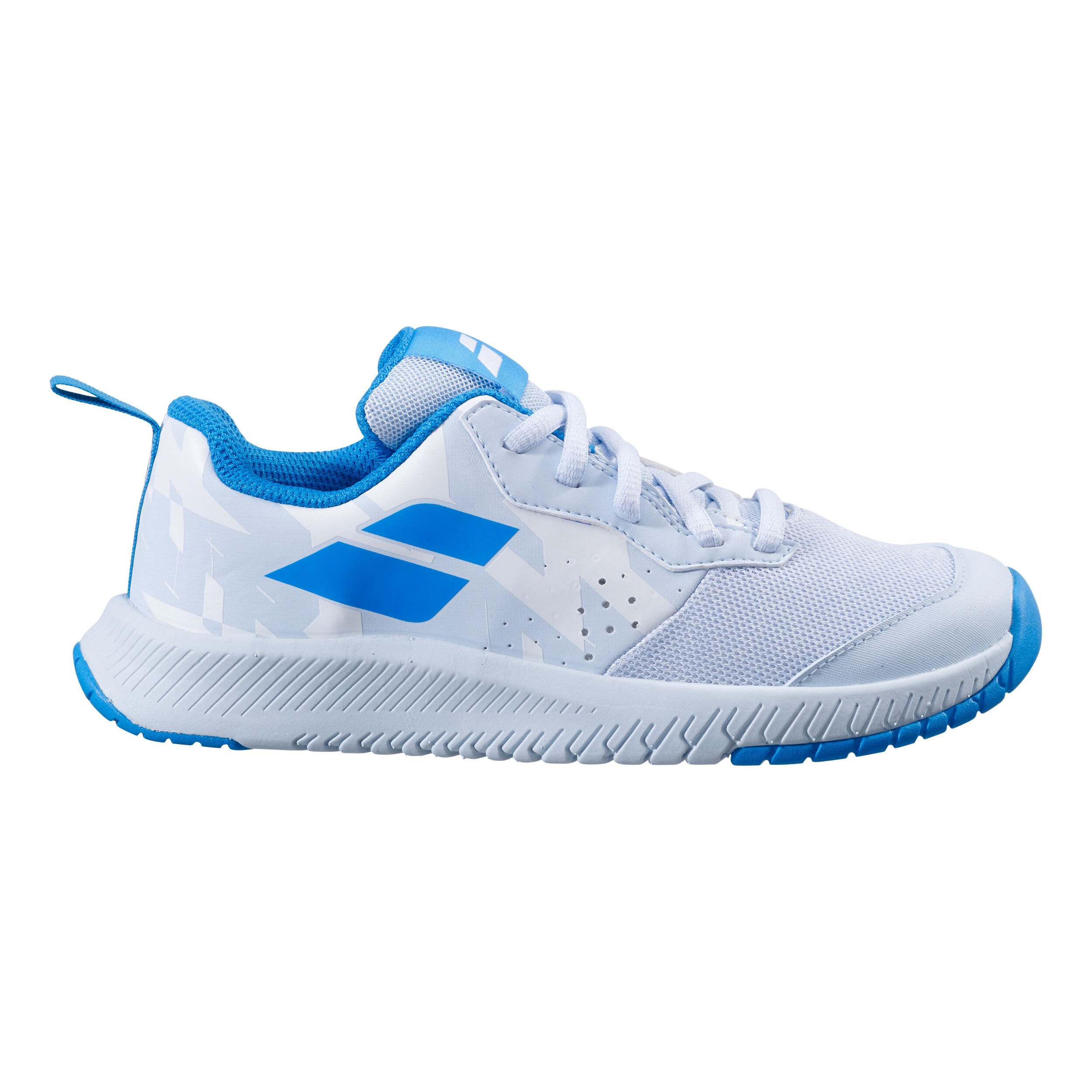 Pulsion Junior Allcourtschuh Kinder WeiB Blau