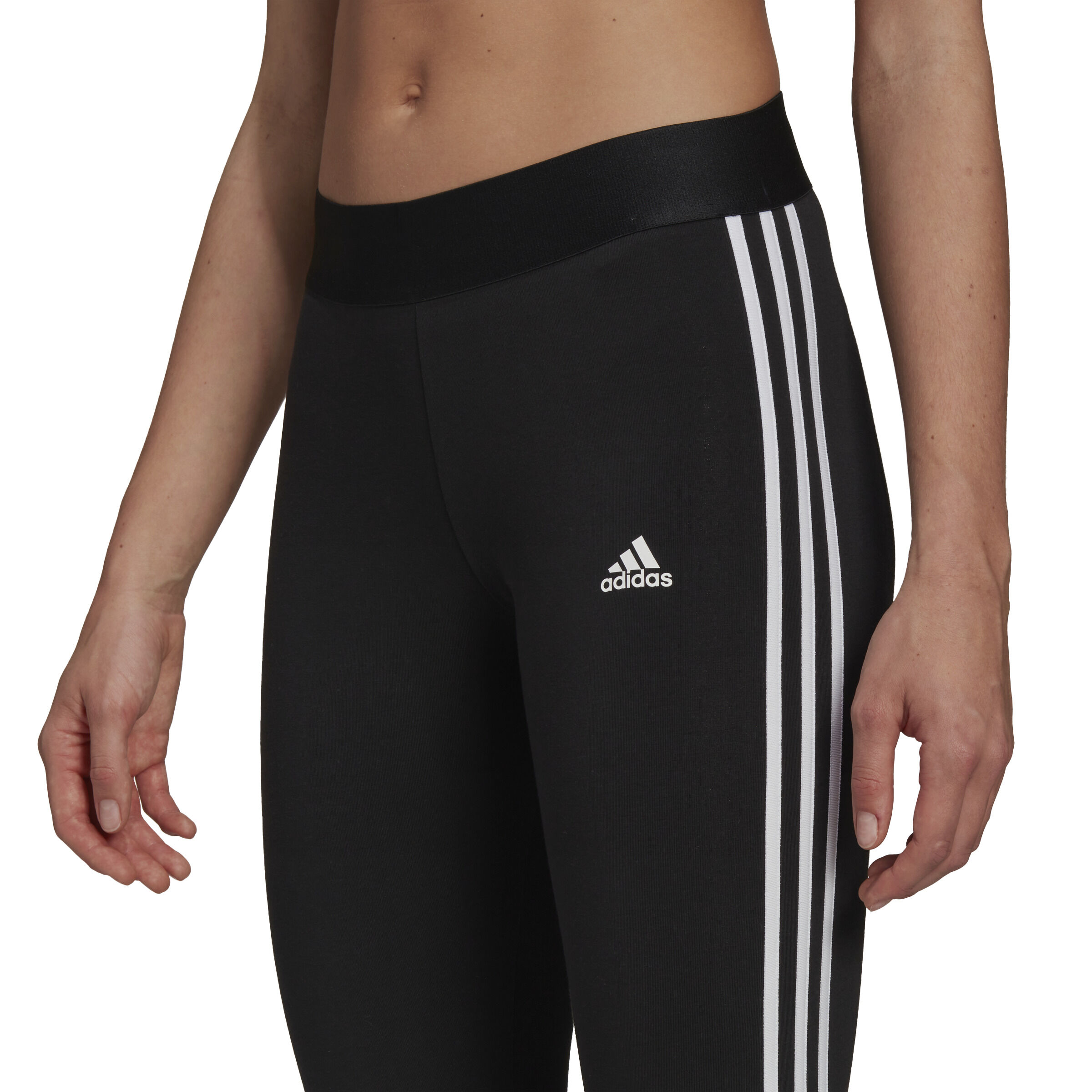 adidas 3 Stripes 34 Tight Damen Schwarz WeiB online kaufen Tennis Point DE