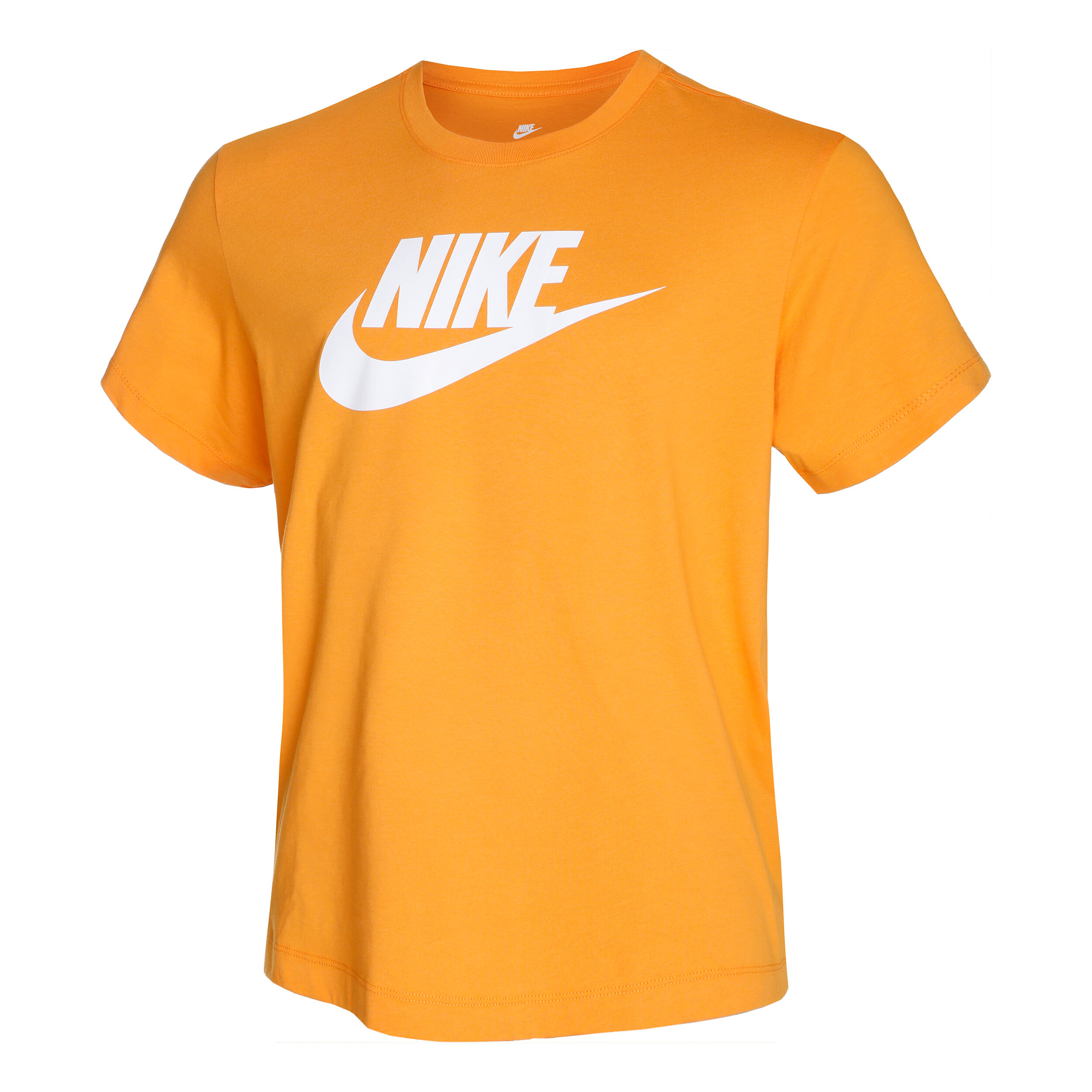 White and orange nike shirt top