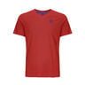 Evin Tech Round T-Shirt Jungen - dunkelrot, 