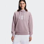 On Bekleidung On Club Hoodie Hoody Damen-mauve, wei&szlig;