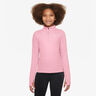 Dri-Fit Half-Zip Longsleeve M&auml;dchen-Rosa