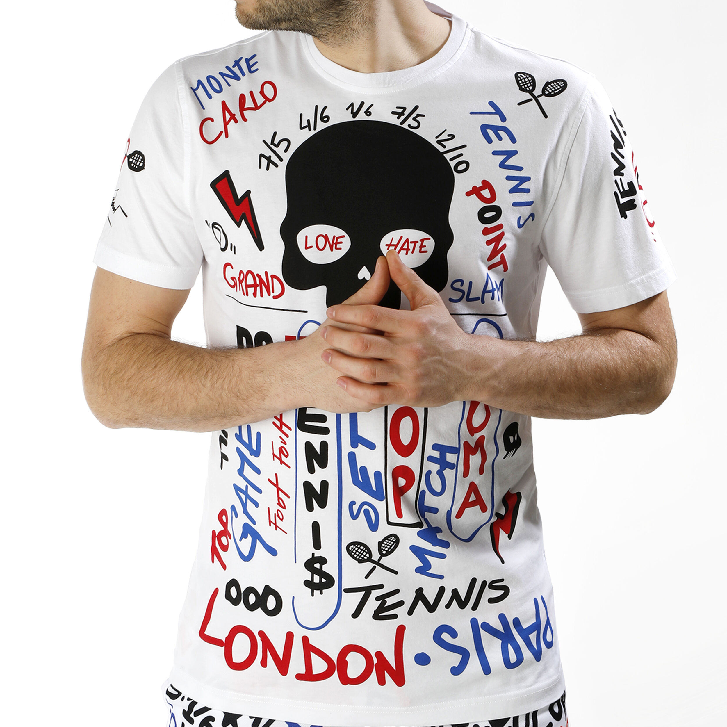 Tシャツ・カットソー Hydrogen TENNIS GRAFFITI T-SHIRT 2020 Graffiti Tee - Hydrogen Tennis Clothing