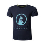 Quiet Please Tennisbekleidung Quiet Please Advantage Logo T-Shirt Jungen-Dunkelblau