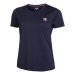 Fila Bekleidung Fila Leonie T-Shirt Damen-Dunkelblau,Weiß
