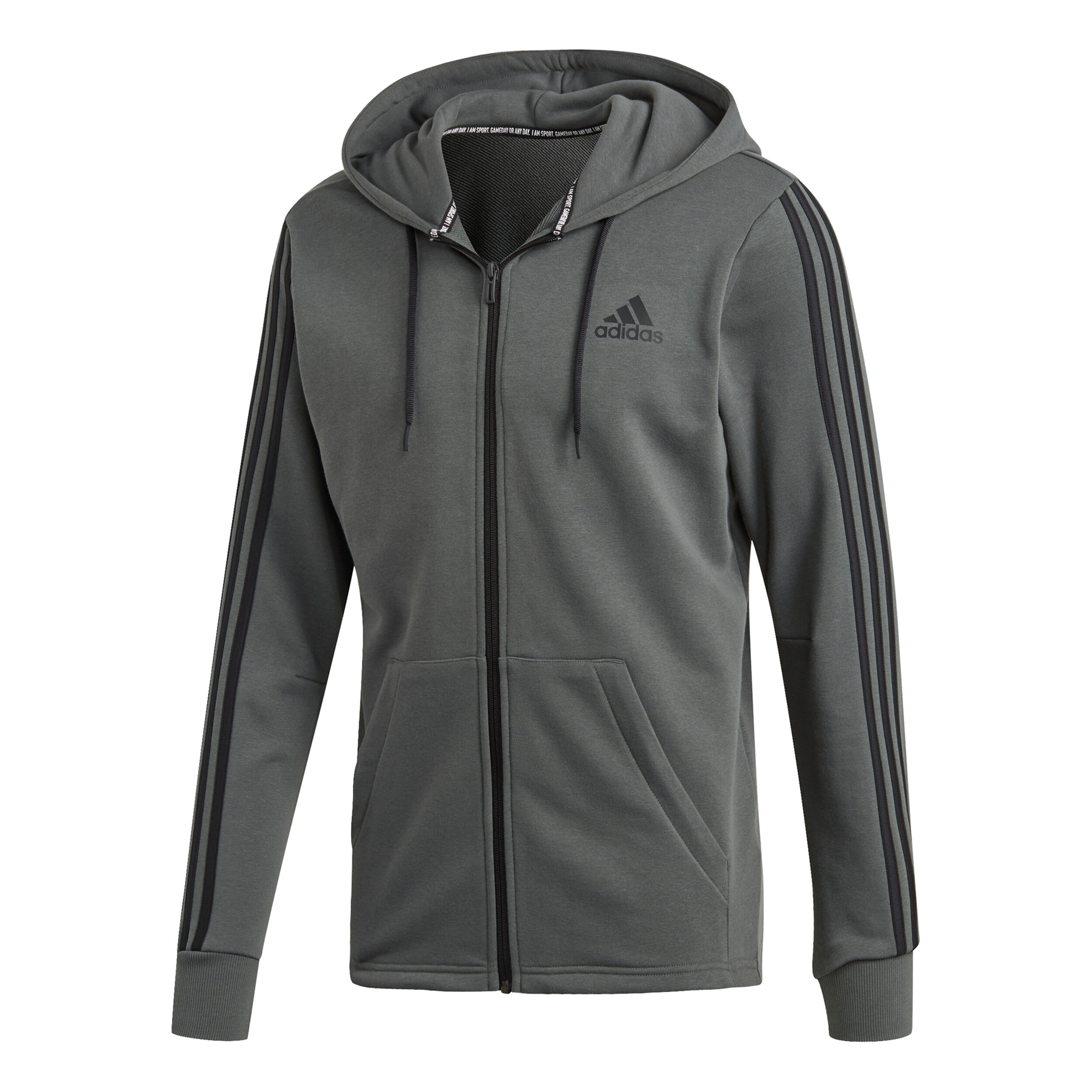 adidas Must Have 3 Stripes French Terry Full Zip Adidas Must Haves 3 Stripes French Terry Full Zip Hoodie ab