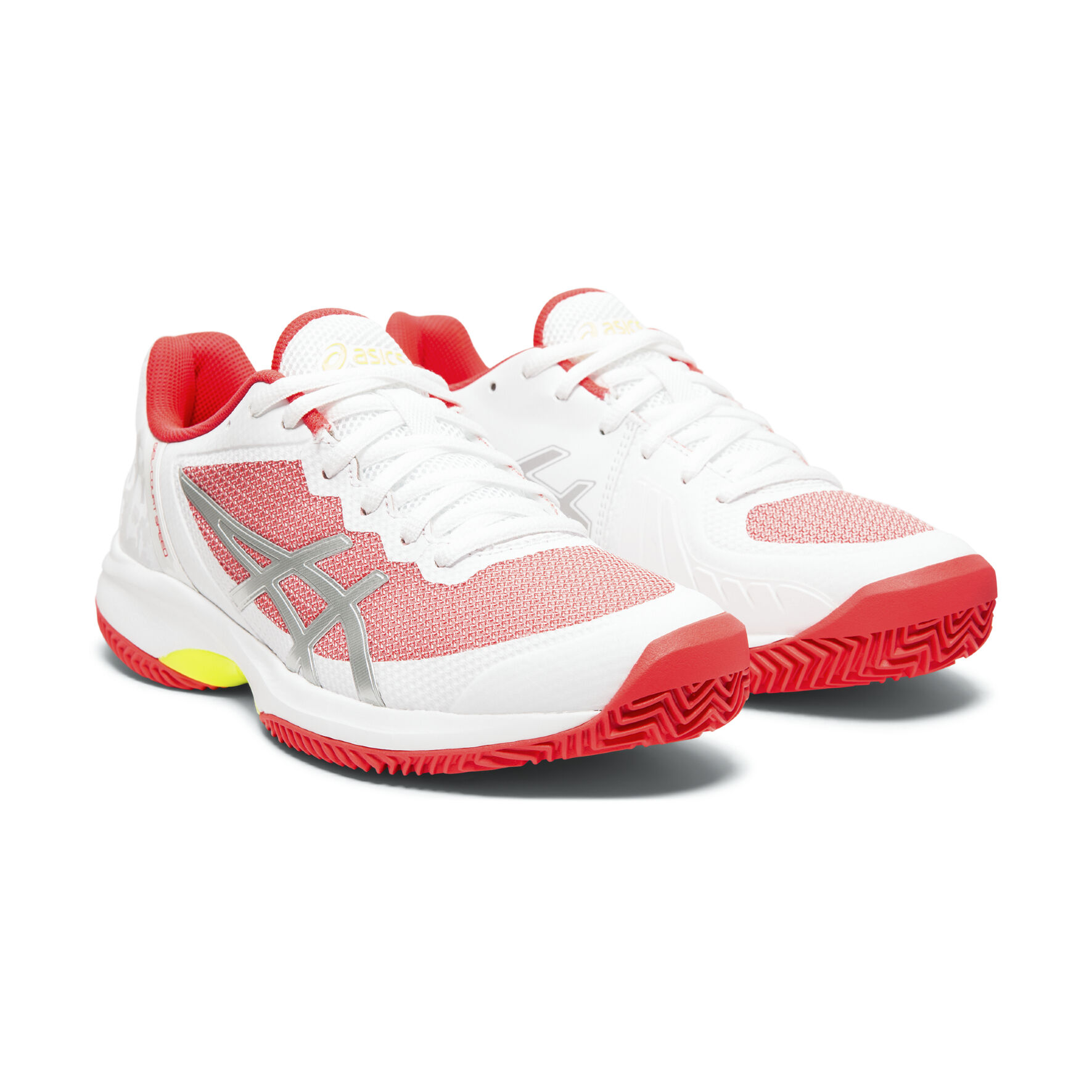 Gel Court Speed Clay Sandplatzschuh Damen WeiB Hellrot