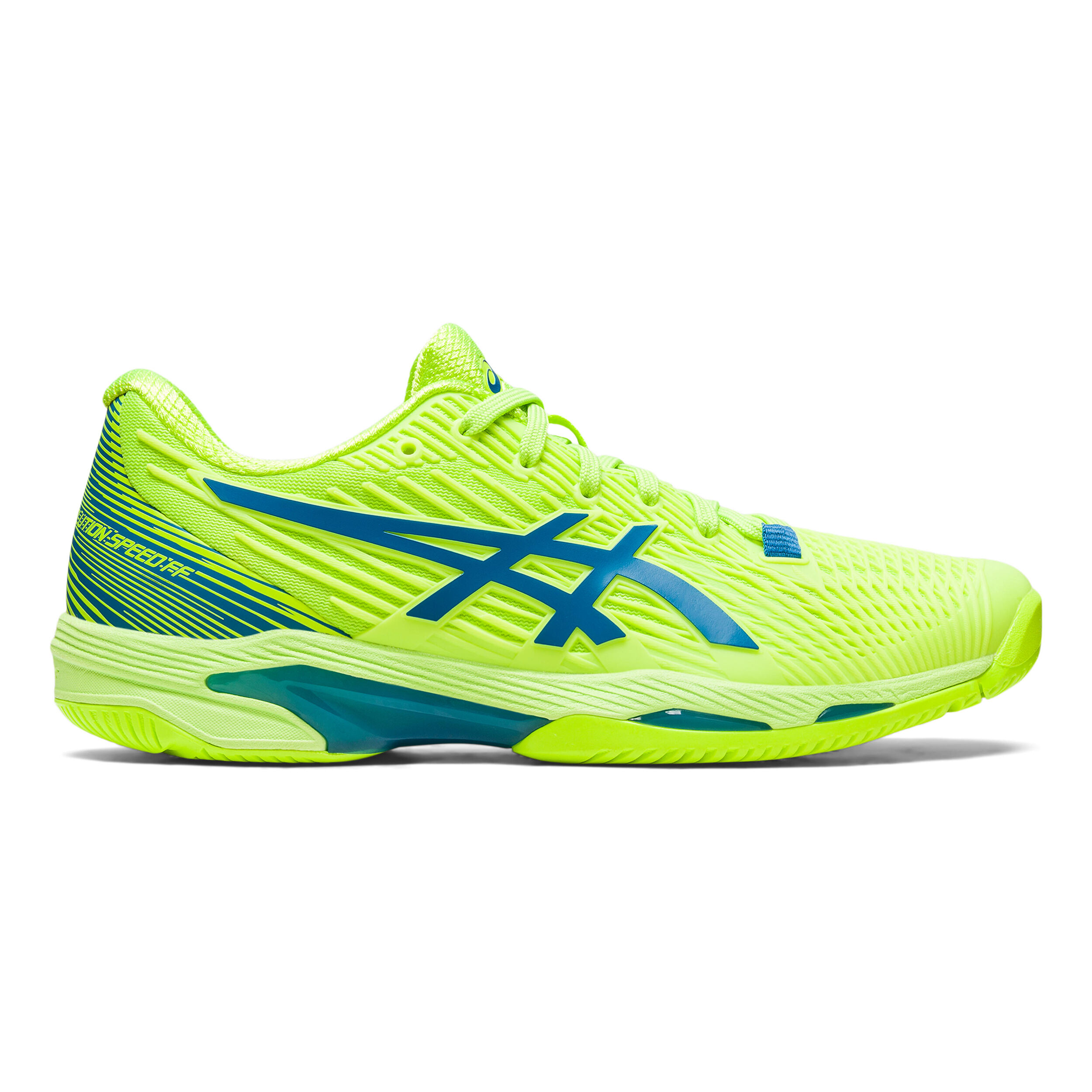Solution Speed FF 2 Allcourtschuh Damen - Neongrün, Blau