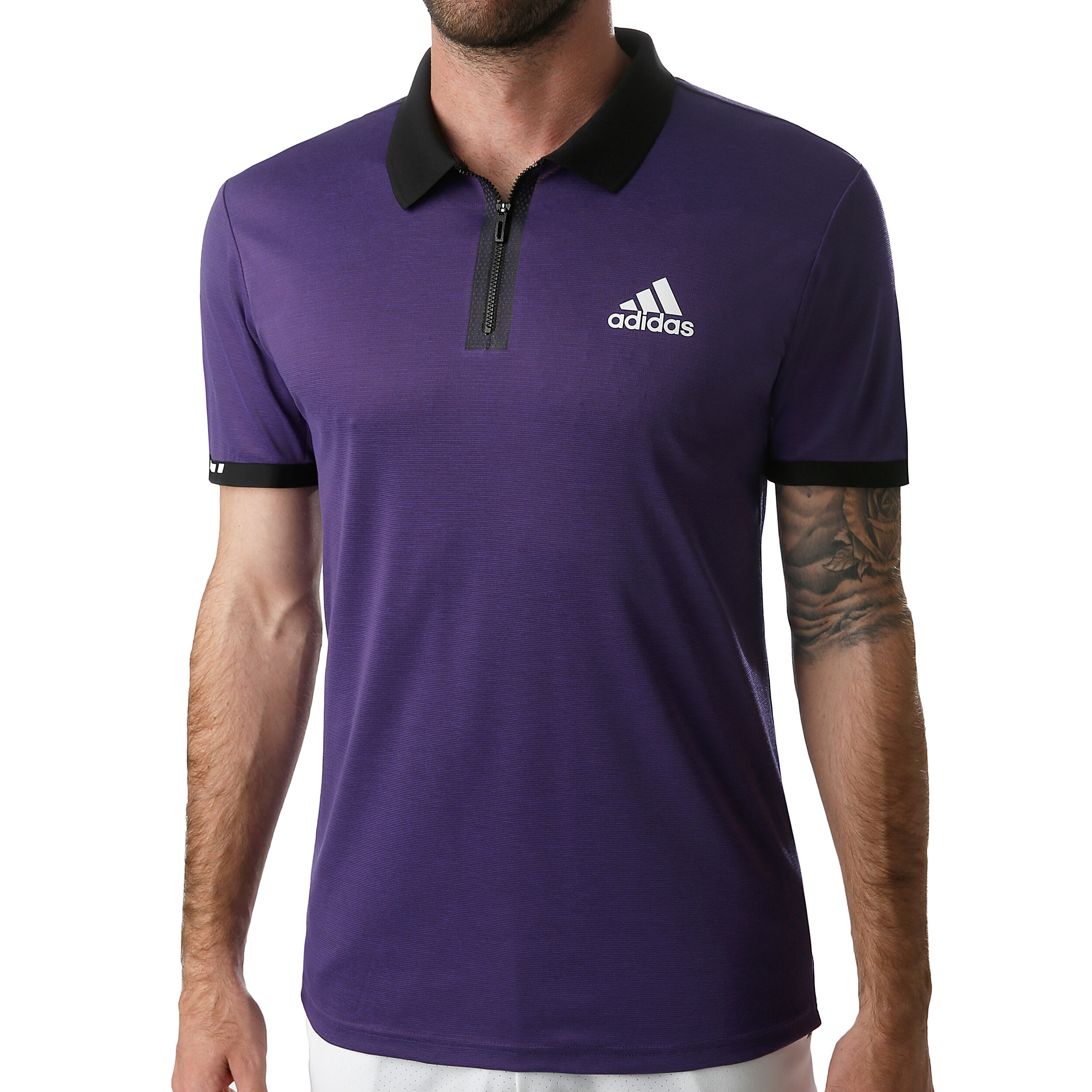 Escouade Polo Herren Lila WeiB