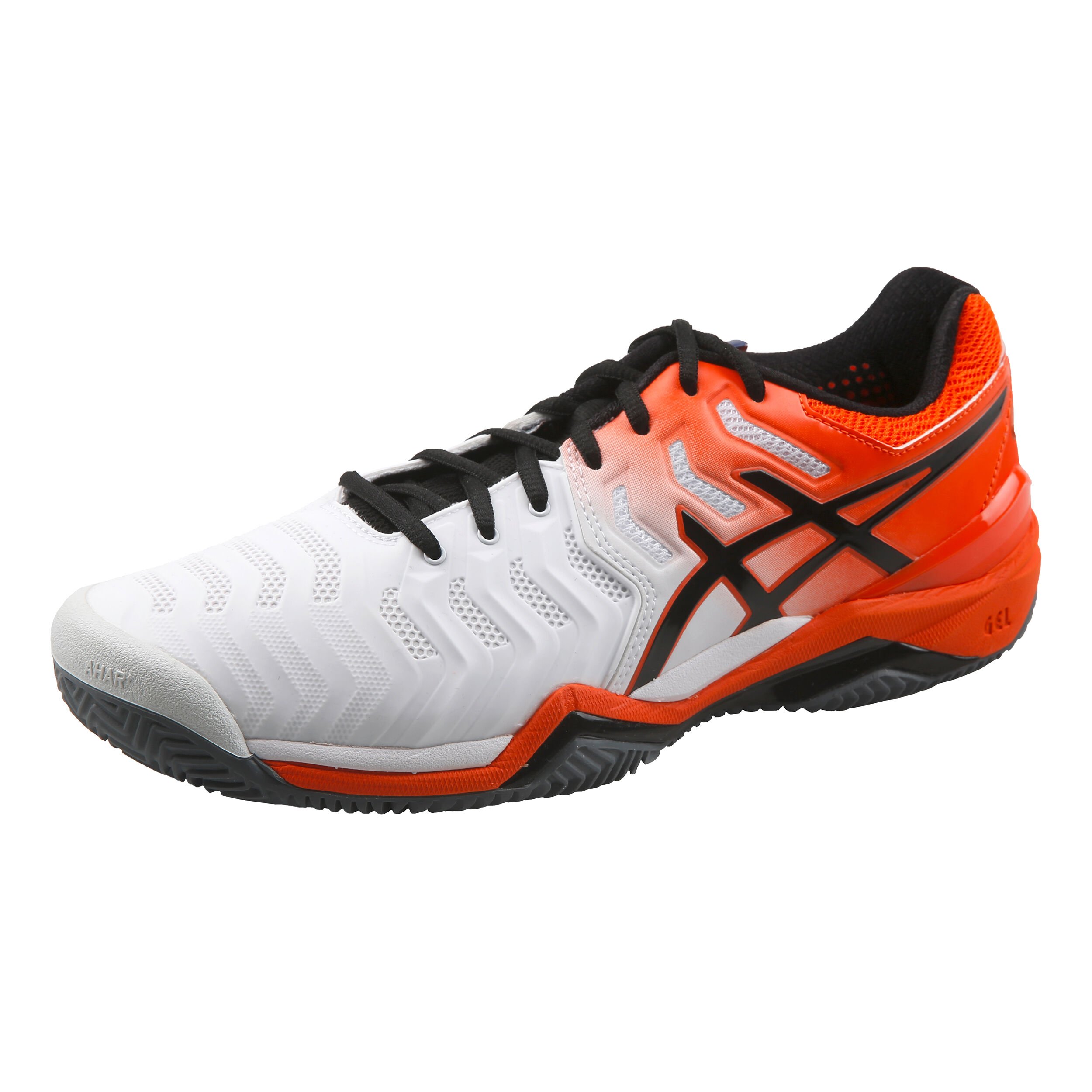 ASICS Gel Resolution 7 Clay Sandplatzschuh Herren WeiB Orange online kaufen Tennis Point DE