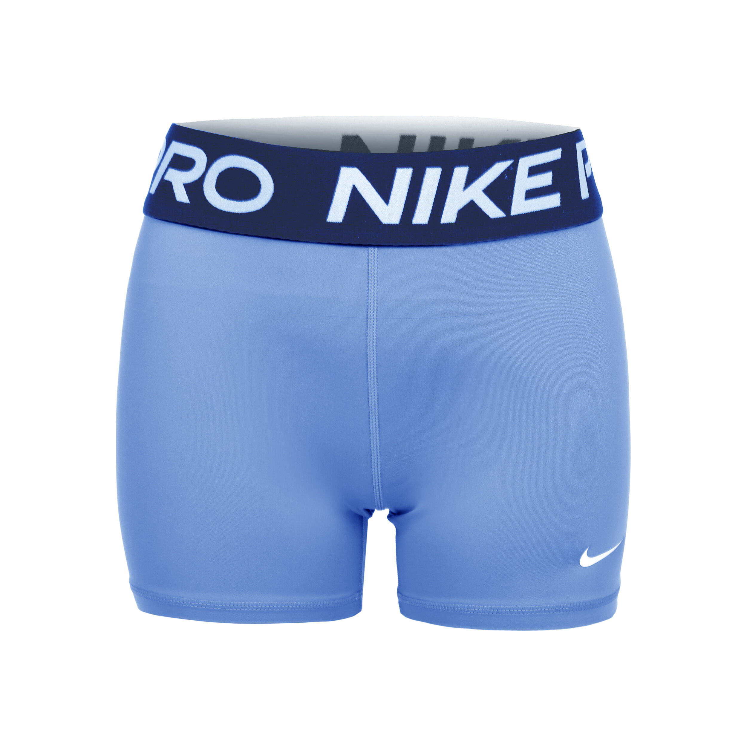 Dri Fit Nike Pro 3in Shorts Madchen Hellblau Dunkelblau