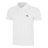 Ribbed Collar Polo Herren - wei&szlig;