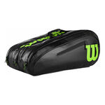 Wilson Tennistaschen Wilson Elite 15 Pack SMU Black/ Wild Lime