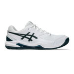 ASICS Tennisschuhe ASICS Gel-Dedicate 8 Sandplatzschuh Herren - wei&szlig;, dunkelgr&uuml;n