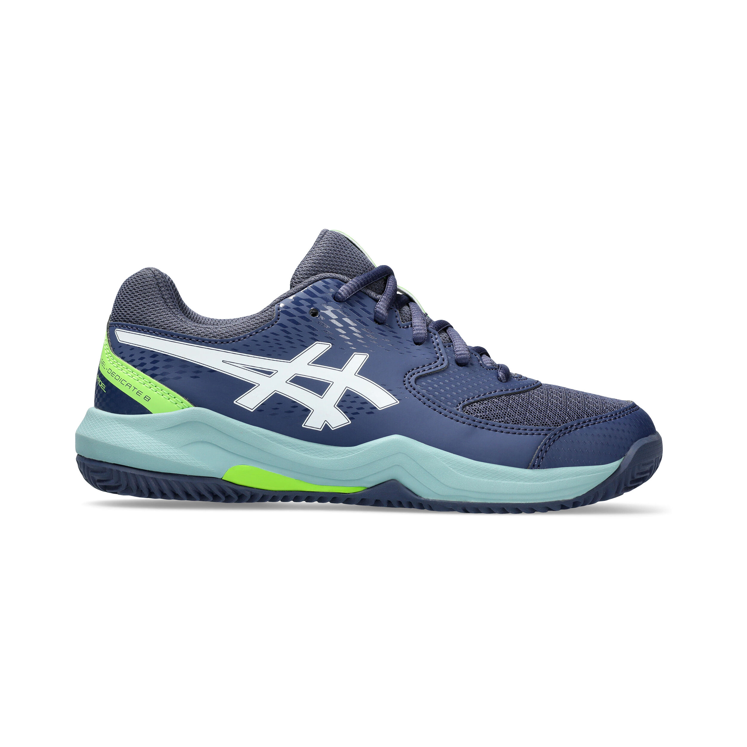 ASICS Gel Dedicate 8 Padelschuh Kinder Dunkelblau WeiB online kaufen Tennis Point DE
