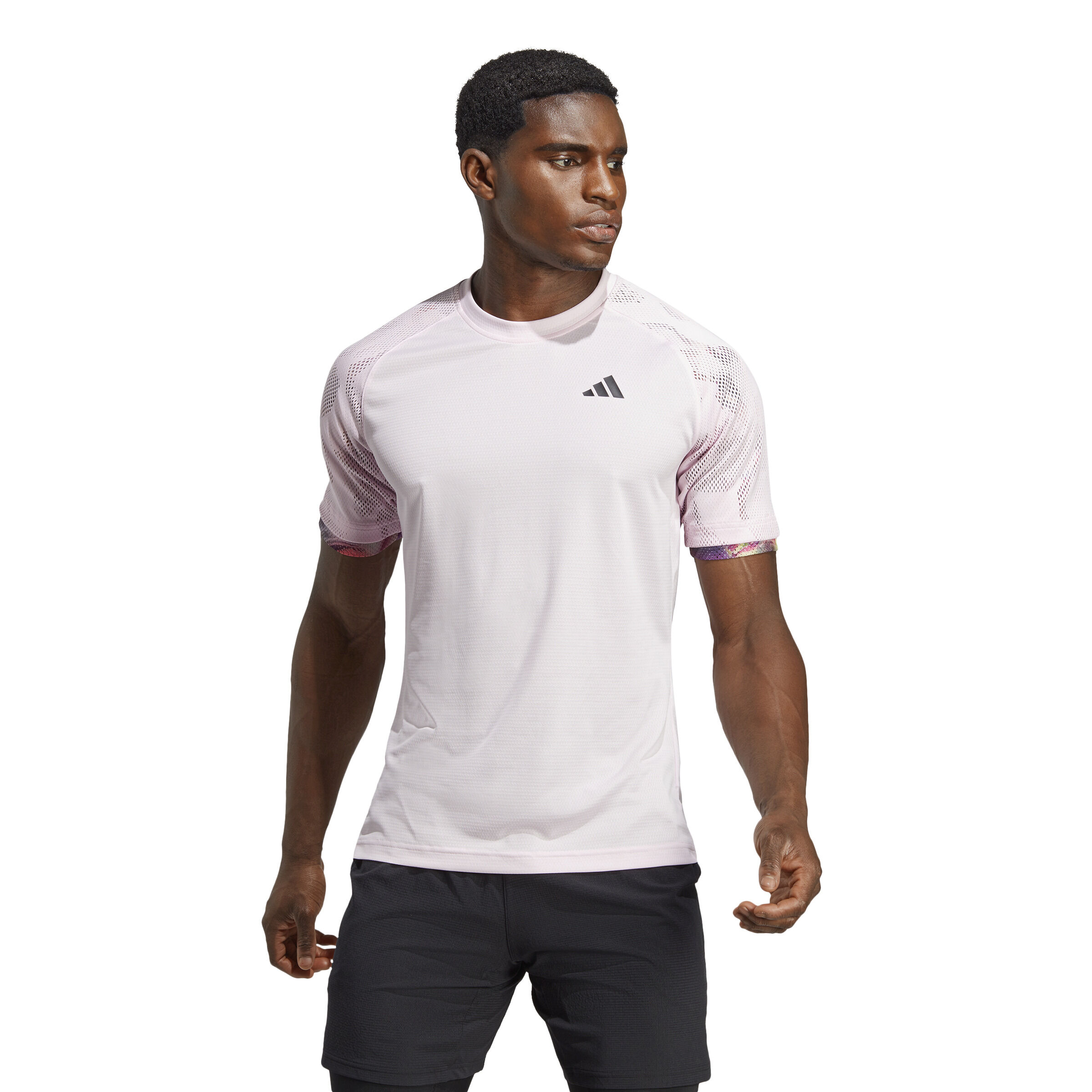 adidas Melbourne Ergo HEAT.RDY T Shirt Herren Rosa Grau online kaufen Tennis Point DE