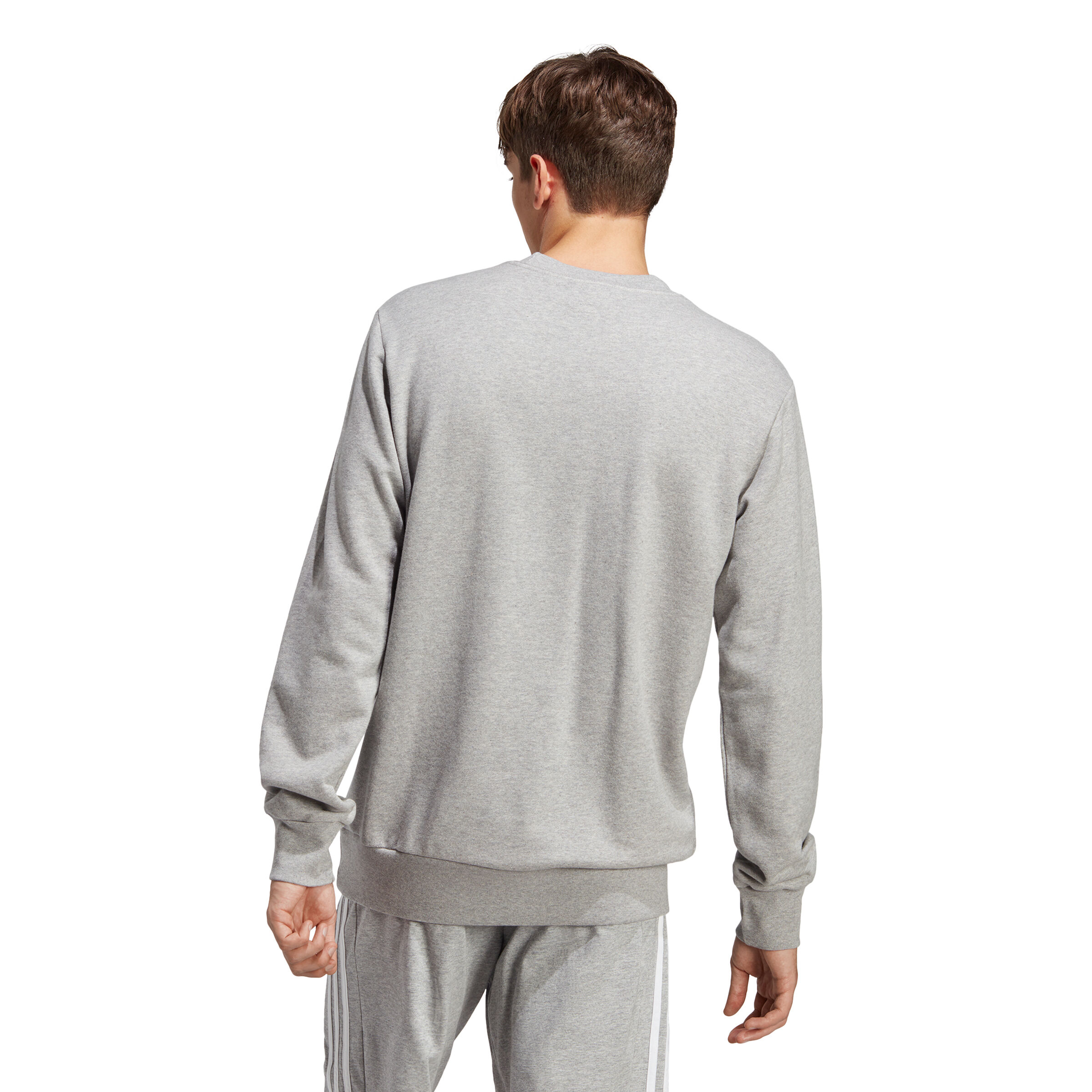 Essentials French Terry Embroidered Small Logo Sweatshirt Herren Grau
