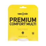 Tennis-Point Tennis-Point Premium Comfort Multi Saitenset 12m-Wei&szlig;
