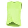 Twist Front Tank-Top Damen-Neongr&uuml;n
