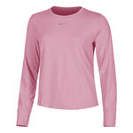 Nike Bekleidung Nike One Classic Dri-Fit Longsleeve Damen - pink, schwarz