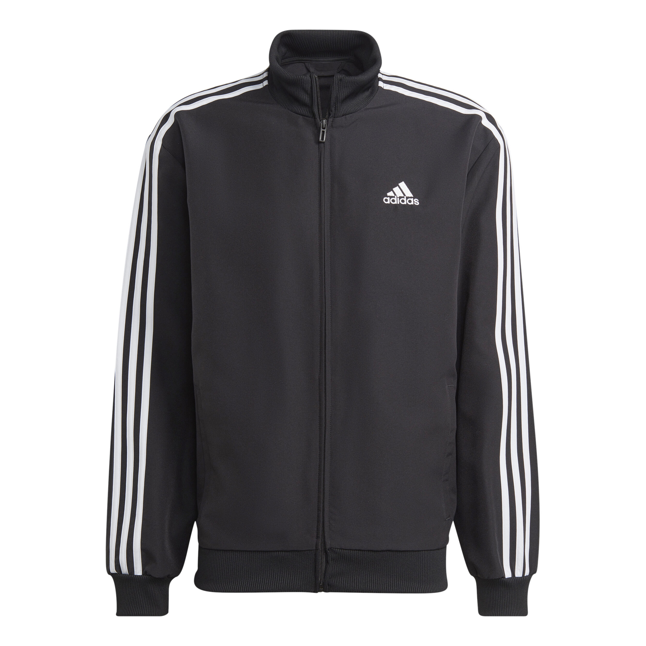 adidas 3 Stripes Woven Trainingsanzug Herren Schwarz Wei online