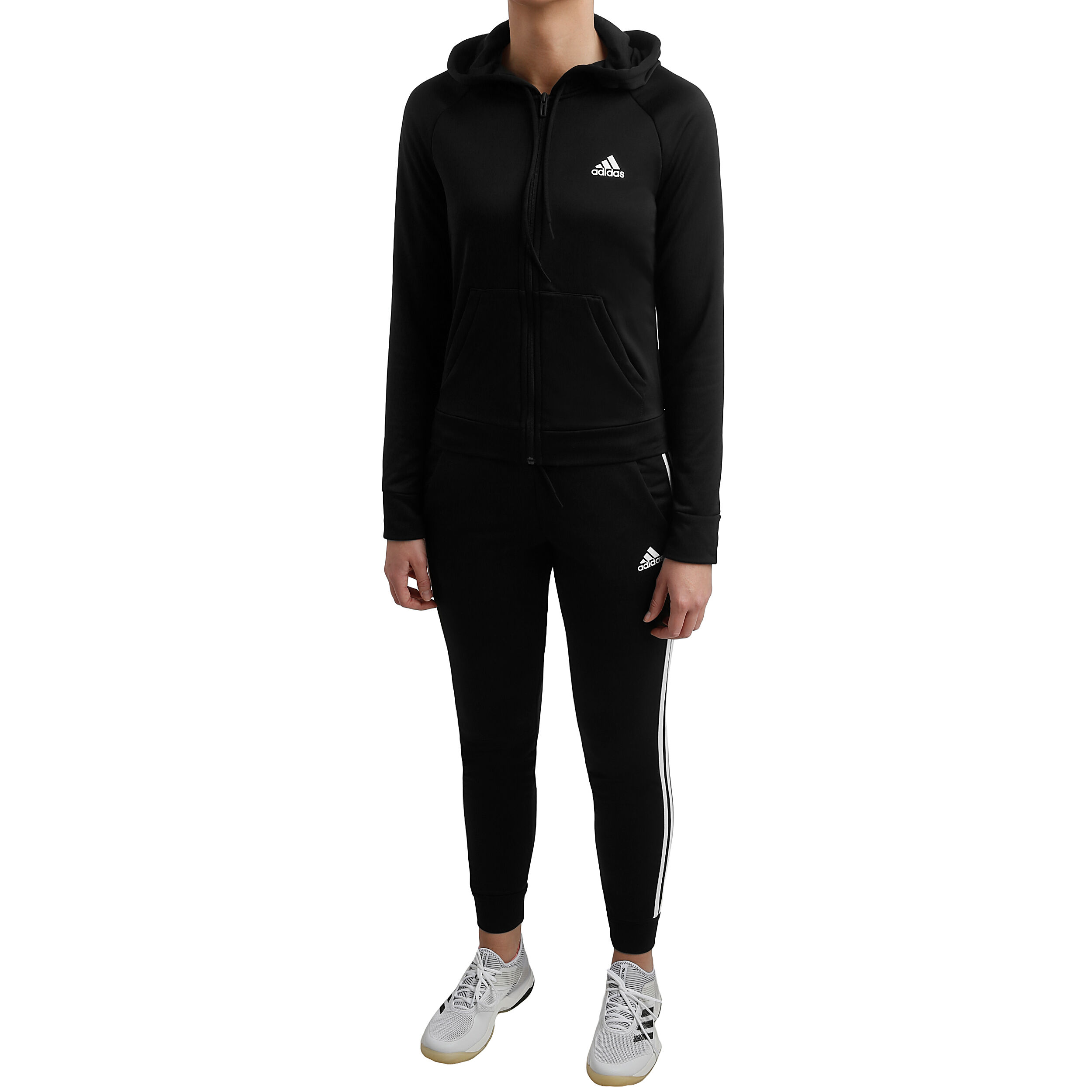 adidas trainingsanzug damen schwarz weiß