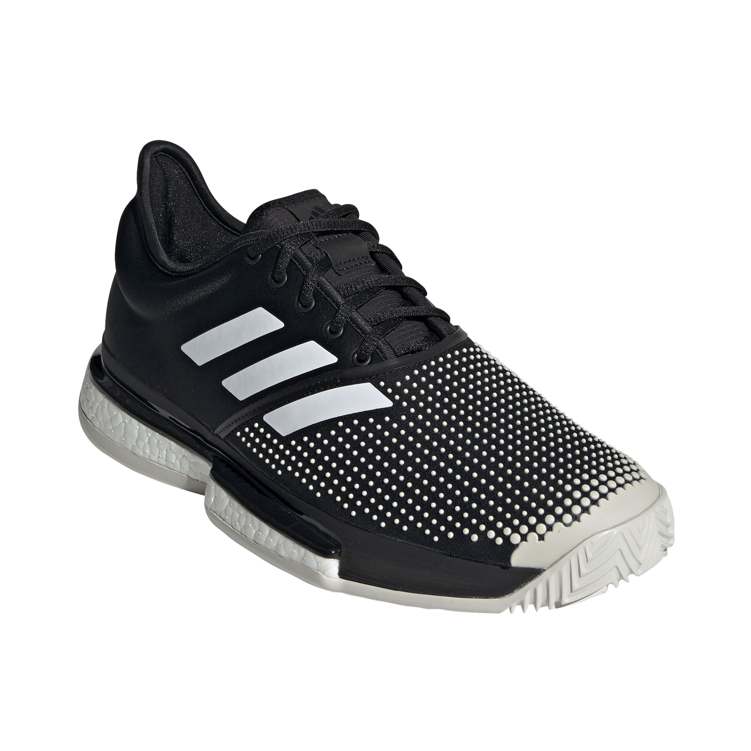 SoleCourt Boost Clay Sandplatzschuh Herren Schwarz WeiB