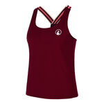 Quiet Please Bekleidung Quiet Please Endlessly Serve & Volley 2.0 Tank-Top Damen-Weinrot,Mehrfarbig