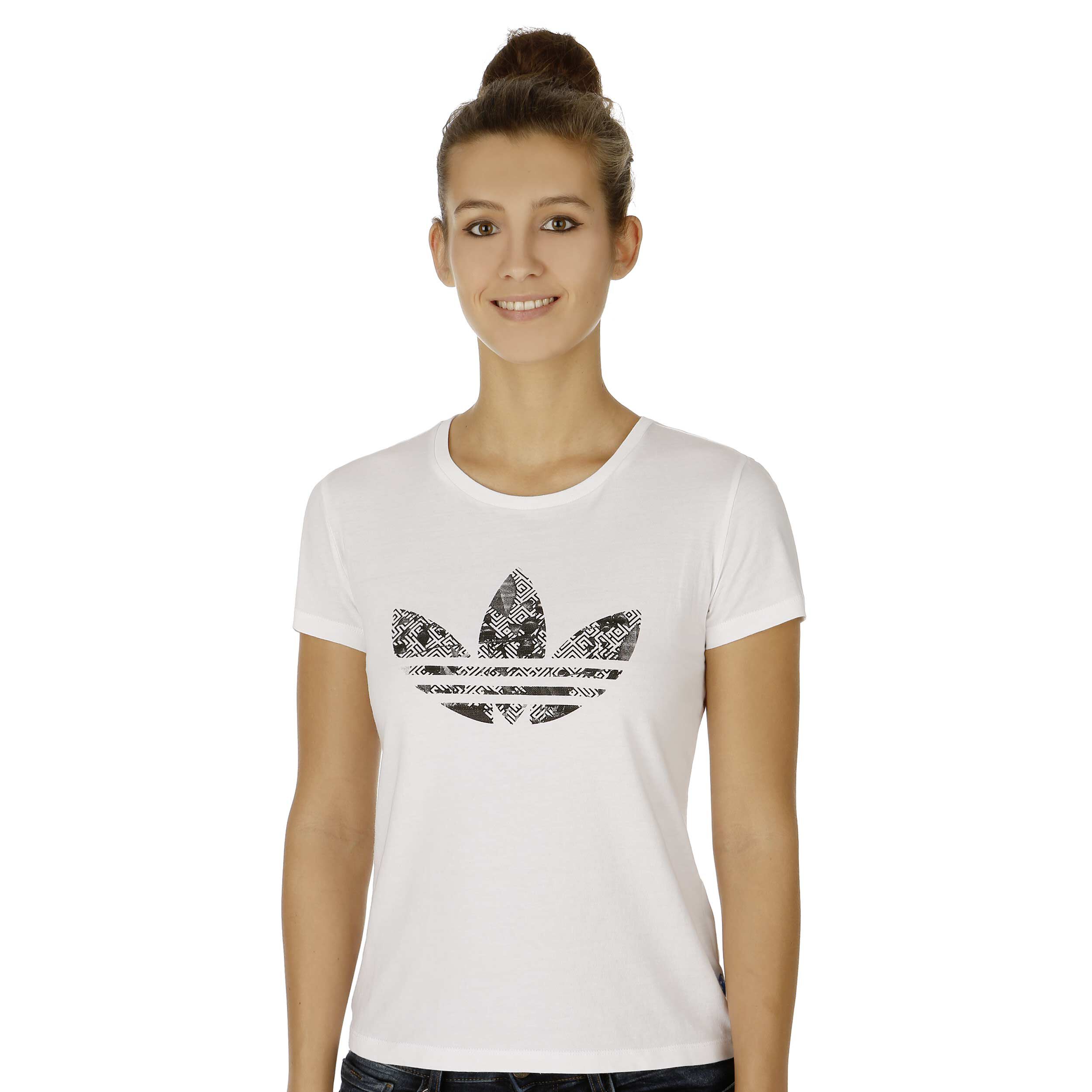 Adidas originals t shirt damen weiß store