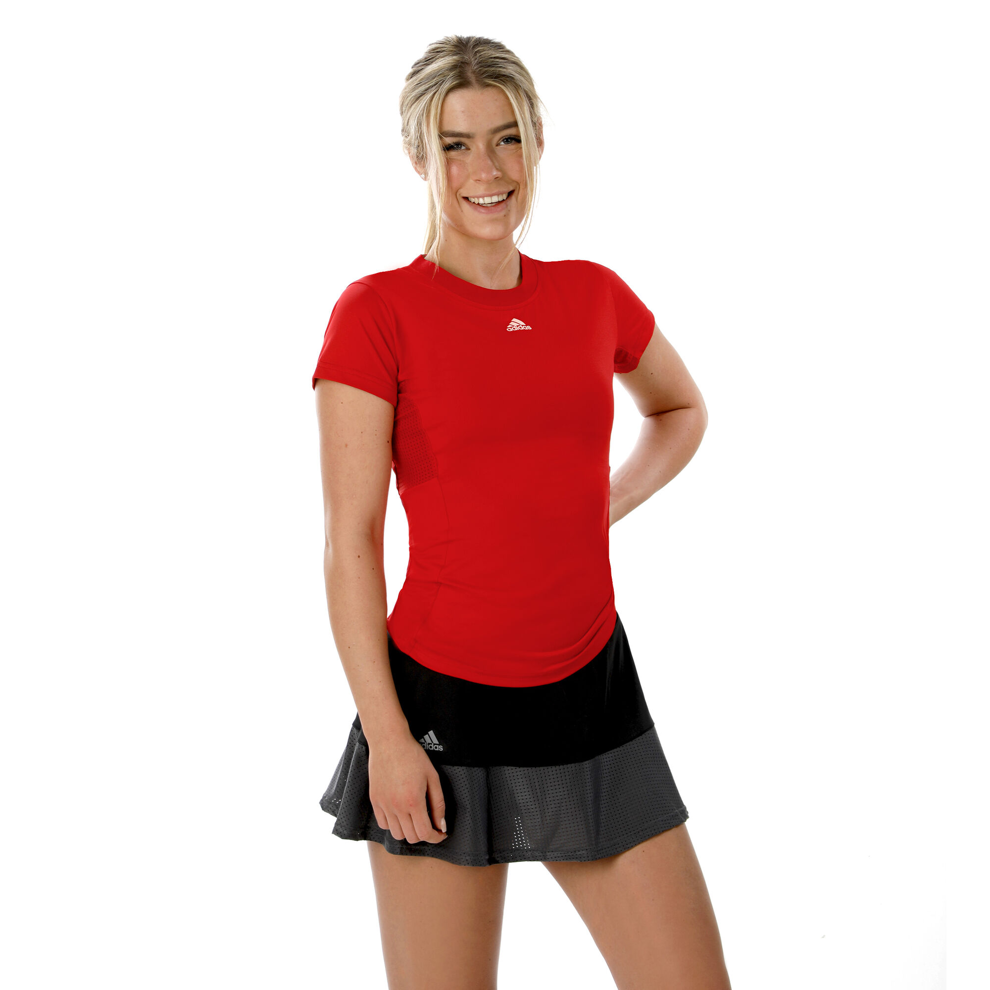 adidas Tennis TShirt Damen Rot, Weiß online kaufen TennisPoint