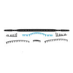 Babolat Schlägerzubehör Babolat BG PD Jr 25 Ösenbandset-Schwarz