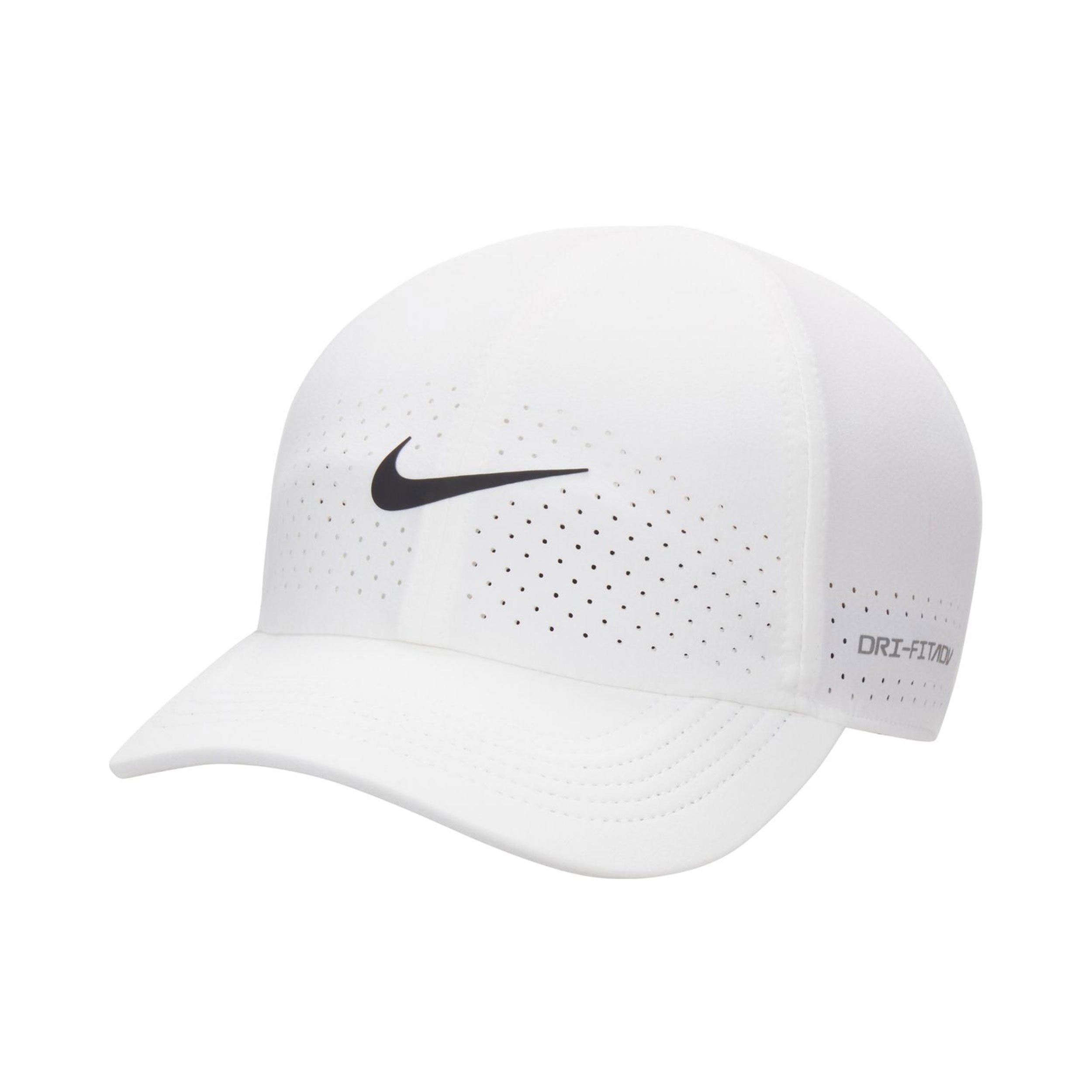 White dri fit hat top